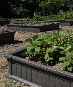 Lifetime 60069 Raised Garden Bed Kit, 4 by 4 Feet, Pack of 3 41 81pdp664wBL