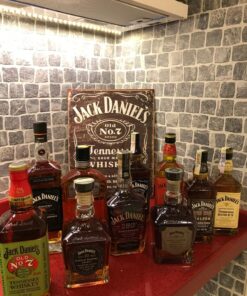 JACKGOLD MS1916 Unique Jack Daniel's-Weathered Logo Tin Sign 12 x 16 Inches 26 81pe1Ux33YL