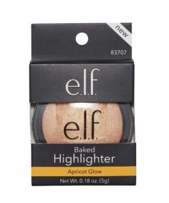 Alternative view of e.l.f., Baked Highlighter, Sheer, Shimmering, Hydrating, Blendable, Glides On, Creates a Radiant Glow, Nourishes, Apricot Glow, Infused with Vitamin E, Jojoba and Grape Oils, 0.16 Oz