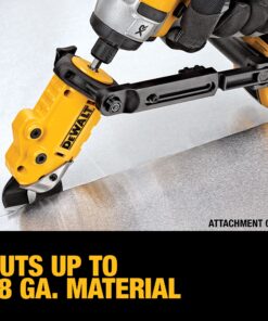 DEWALT Metal Shear/Cutter Drill Attachment, Impact Ready, 360 Degree Pivoting Head, Cuts 18GA Material (DWASHRIR) Shears Attachment 19 81pfnfziy7L