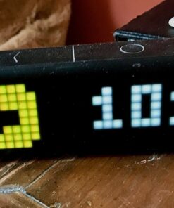 LaMetric TIME Wi-Fi Clock for Smart Home - Social Media Counter - Cinema Lightbox - Digital Alarm Clock with Weather - Retro Pixel Art Bluetooth Speaker with 37x8 LED Display 53 81pgmEkY2RL