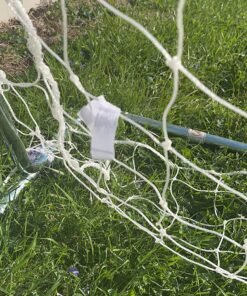 Franklin Sports Competition Soccer Goals - Backyard Portable Steel Soccer Goals - Adult + Youth Soccer Goal with Net + Ground Stakes Included - Multiple Sizes + Colors Non-Folding 12' x 6' Silver 31 81phHoLvoiL