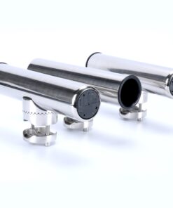 Amarine Made Boat 4pcs Fishing Rod Holder, Stainless Rail Mount Clamp on Rod Holder, Adjustable Fishing Pole Holder for Rails 7/8" to 1" 23 81pixpDmOUL