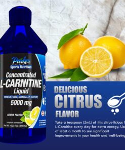 Alternative view of Parker Naturals L-Carnitine 5000 Mg Premium Dietary Supplement Liquid - 16 Oz Orange and Pineapple Citrus Flavor