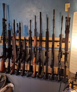 Hold Up Displays - Gun Rack and Rifle Storage Holds 6 Winchester Remington Ruger Firearms and More - Heavy Duty Steel - Made in The USA 1 Pack 26 81pjcQCX4nL