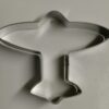R&M Airplane 4" Cookie Cutter in Durable, Economical, Tinplated Steel 1 Silver