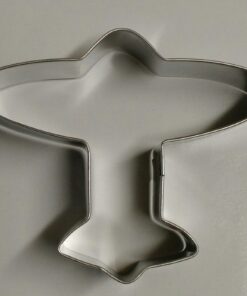 R&M Airplane 4" Cookie Cutter in Durable, Economical, Tinplated Steel 1 Silver
