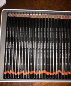 Derwent Graphic Pencils, Metal Tin, 24 Count (34202) 24 Count (Pack of 1) 40 81pkFr6USJL