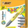 BIC Brite Liner Grip XL Highlighter, Chisel Tip, Assorted Colors, For Broad Highlighting & Fine Underlining, 24-Count 24 Count 2 81pkJICEs2L