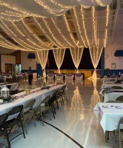 120" Wide (10ft Wide) x 120 Yards Roll - White Sheer Voile Chiffon Fabric - Sedona DESIGNZ Brand Perfect for Draping Panels and Masking for Weddings & Events (White) 26 81pl3CnF7yL 2