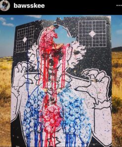 Visual Vital Splatter Target | 14.5" X 9.5" | Adhesive Sticker Targets | Paper Target | Shooting Target | Target | Reactive Target | Shooting Accessories Biting Zombie 10-Pack 21 81plX6Me0vL