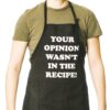 Funny Guy Mugs Your Opinion Wasn't In The Recipe Adjustable Apron with Pockets - Funny Apron for Men and Women - Perfect For Kitchen BBQ Grilling Barbecue Cooking Baking Crafting Gardening Your Opinion Wasn't in the Recipe Apron 6 81plnTgQ0L