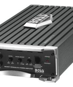 BOSS Audio Systems AR2000M Monoblock Car Amplifier - 2000 Watts, 2-4 Ohm Stable, Class A-B, Mosfet Power Supply, Gray Class A/B Monoblock 2000W 16 81pokIvkz1L