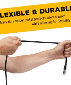 GLS Audio 25 foot Mic Cable Patch Cords - XLR Male to XLR Female Black Microphone Cables - 25' Balanced Mic Snake Cord - Single 25 feet 1 22 81popuCA5SL