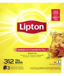 Lipton Tea Bags, Black Tea, Iced or Hot Tea, Can Support Heart Health, 312 Tea Bags 28 81povLc ZEL