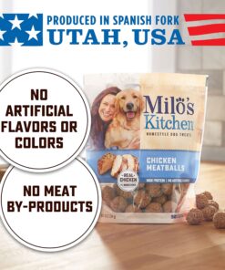 Milo's Kitchen Dog Treats, Chicken Meatballs, 18 Ounce 18 Ounce (Pack of 1) 26 81pp3TfEKRL