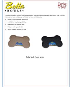 Alternative view of Loving Pets Bella Spill-Proof Pet Mat for Dogs, Small, Tan