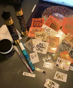 iCraft Deco Foil, 5 Transfer Sheets, 6" x 12", Gold 25 81pqTHkCQoL