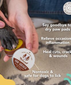 Natural Dog Company Paw Soother Balm, 2 oz. Tin, Dog Paw Cream and Lotion, Moisturizes & Soothes Irritated Paws & Elbows, Protects from Cracks & Wounds 2oz Tin 26 81pqWWjAmL