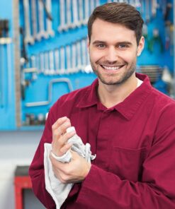 SIMPLI-MAGIC 79142 Shop Towels 14"x12", Pack of 150, Cotton, White 17 81ptMMa4iVL