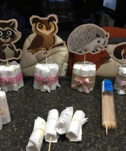 Woodland Baby Shower Party Supplies - 23 Forest and Animals Figures Decorations for Woodland Creatures Party or Nursery Decor 37 81pth2swwVL