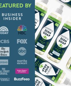 Puracy Dish Soap, Green Tea & Lime, Care for Your Dishes and Your Hands, 99.96% Plant-Based, Natural Liquid Dishwashing Detergent, Skin Friendly Sulfate-Free Kitchen Soap, 16 Fl Oz (Pack of 3) 16 Fl Oz (Pack of 3) 24 81puUMGfGyL 1