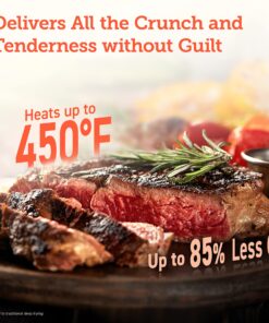 COSORI Air Fryer Pro LE 5-Qt Airfryer, Quick and Easy, UP to 450℉, Quiet, 85% Oil less, 130+ Recipes, 9 Customizable Functions, Mini Pizza Oven, Compact, Dishwasher Safe Gray 5 QT 25 81pvXLnp6KL 1