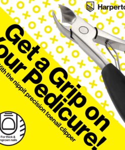 Harperton Podiatrist Toenail Clippers, Heavy-Duty Grooming Tool, Precision Nail Clipper for Thick or Ingrown Toenails, Stainless Steel, Black Toenail Clipper 34 81pw7Q8PH2L