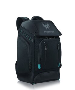 Acer Predator Utility Gaming Backpack, Water Resistant and Tear Proof Travel Backpack Fits and Protects Up to 17.3" Predator Gaming Laptop, Black with Teal Accents 17" Utility Backpack 17 81pxQpUjXiL