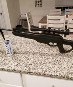 Barra Pellet Guns for Adults - Air Rifle for Hunting, Scope Included, Fires .177 Caliber Pellets, Break Barrel Spring Piston Black TPR 1200 FPS 41 81q1mTxdfL