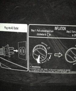 King Koil Luxury Air Mattress Queen with Built-in Pump for Home, 20” Queen Size Inflatable Airbed Luxury Double High Adjustable Blow Up Mattress, Durable - Portable and Waterproof, Black 20 Inch 62 81q2SMLEvmL