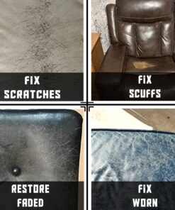 Leather Hero Leather Color Restorer & Applicator- Repair, Recolor, Renew Leather & Vinyl Sofa, Purse, Shoes, Auto Car Seats, Couch-4oz (Medium Brown) Medium Brown 29 81q5ALf6SnL