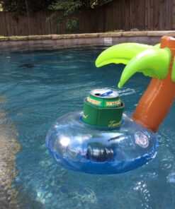 GoFloats Inflatable Pool and Hot Tub Drink Holders (3 Pack) (Choose - Unicorn, Flamingo, Palm Tree and More) 33 81q69XodZbL