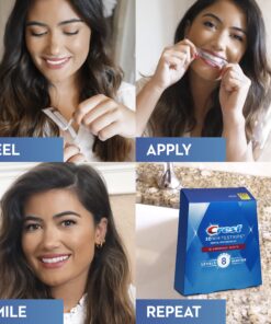 Crest 3D Whitestrips, Glamorous White, Teeth Whitening Strip Kit, 28 Strips (14 Count Pack) Flavorless 28 Count (Pack of 1) 24 81q7D0O UXL