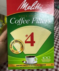 Melitta #4 Cone Coffee Filters, Natural Brown, 100 Count (Pack of 6) 600 Total Filters 39 81q7zEtkuIL