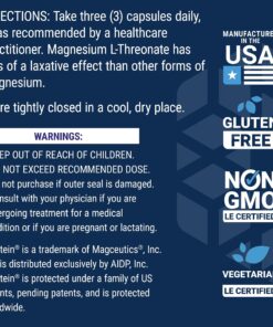 Life Extension Neuro-mag Magnesium L-threonate, Magnesium L-threonate, Brain Health, Memory & Attention, Gluten Free, Vegetarian, Non-GMO, 90 Vegetarian Capsules 90 Count (Pack of 1) 90 Capsule (Pack of 1) 29 81q8yboy5VL