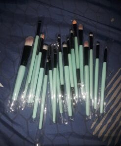 KOLIGHT® 20 Pcs Pro Makeup Set Powder Foundation Eyeshadow Eyeliner Lip Cosmetic Brushes (Black+Green) Black+Green 37 81q97QlZDIL