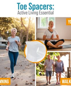 5 STARS UNITED Toe Spacers for Men and Women – 4 Gel Toe Separators for Curled and Overlapping Toes, Bunions, Hammer Toe Straightener, Big and Second Toe Spreader Big 4 Pack 33 81q9Tp ccEL