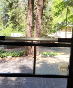 Camco Camper/RV Screen Door Cross Bar | Protects the Screen Door & Allows for Easier Exit from Travel Trailer | Adjusts from 21-5/8-Inches to 28-5/8-Inches (42183) Black Standard 32 81qC4qn4EZL 1