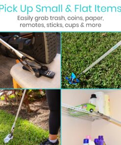 Vive Suction Cup Grabber Reacher 32" - Elderly Grab It Reaching Pickup Tool Heavy Duty for Seniors - Trash, Sticks, Litter Picker Upper - Extra Long Reach Handle & Handy Extension Arm Claw 1 28 81qCKvYO0IL 2