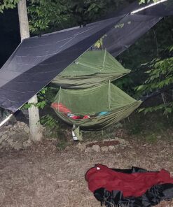 COVACURE Camping Hammock with Net - Lightweight Double Hammock 2 * 10ft Straps, Portable Hammocks, Camping Accessories for Outdoor, Hiking, Camping, Backpacking, Travel, Beach Green 36 81qCadyFz4L