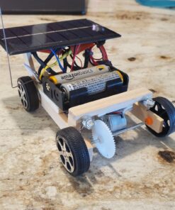 Pica Toys Solar-Powered Car V1, Wooden STEM Kit with Wireless Remote Control for Boys and Girls, Hybrid Powered by Solar Power and Batteries, Educational Motor Toy Gift for Kids Aged 8-12 Classic 34 81qCcMzzv7L