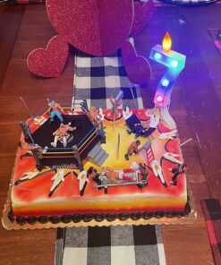 Liberty Imports Ultimate 32-Piece Wrestling Miniature Toys for Kids Pretend Play, Wrestler Figures with 2 Rings & Realistic Accessories for Boys and Girls, Great for Cake Toppers, Parties 45 81qDZ8p11lL