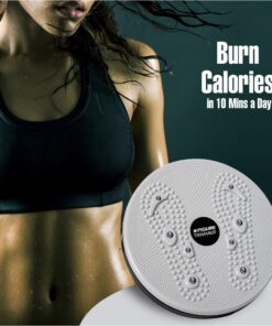 Figure Trimmer Core Ab Twister Board for Exercise 12 inch Waist Twisting Disc with 8 Mangets Reflexology for Slimming and Strengthening Abdominal & Stomach Exercise Equipment Grey 25 81qEgcZ xuL