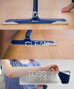 Bona Hardwood Floor Disposable Wet Cleaning Pads - 12 cleaning pads per pack - unscented - Use with Bona Mops - Residue-Free Floor Cleaning Solution for Wood Floors 12 Count (Pack of 1) 22 81qG0cHWy L