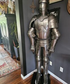 Medieval Gothic Wearable Suit of Armor Full Body Wearable Armor Costume Silver 21 81qGWq90ozL