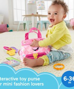 Alternative view of Fisher-Price Smart Purse Learning Toy with Lights Music and Smart Stages Educational Content for Babies and Toddlers, Pink​