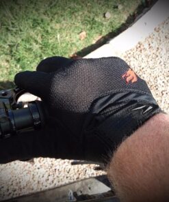 FIRELION Bike Gloves for Men/Women Cycling,Cycling Gloves for Outdoor MTB DH Road Racing,Full Finger Half Finger Padded Bicycle Protective Gloves,Non-Slip Shock-Absorbing Touchscreen Riding Gloves Large Full Black 24 81qICWVrTL