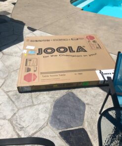 JOOLA NOVA - Outdoor Table Tennis Table with Waterproof Net Set - Quick Assembly - All Weather Aluminum Composite Outdoor Ping Pong Table - Tournament Quality - Indoor & Outdoor Compatible NOVA DX Outdoor 45 81qIHVSVytL