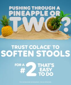 Alternative view of Colace Clear Stool Softener Soft Gel Capsules Constipation Relief 50mg Docusate Sodium Doctor Recommended 28ct